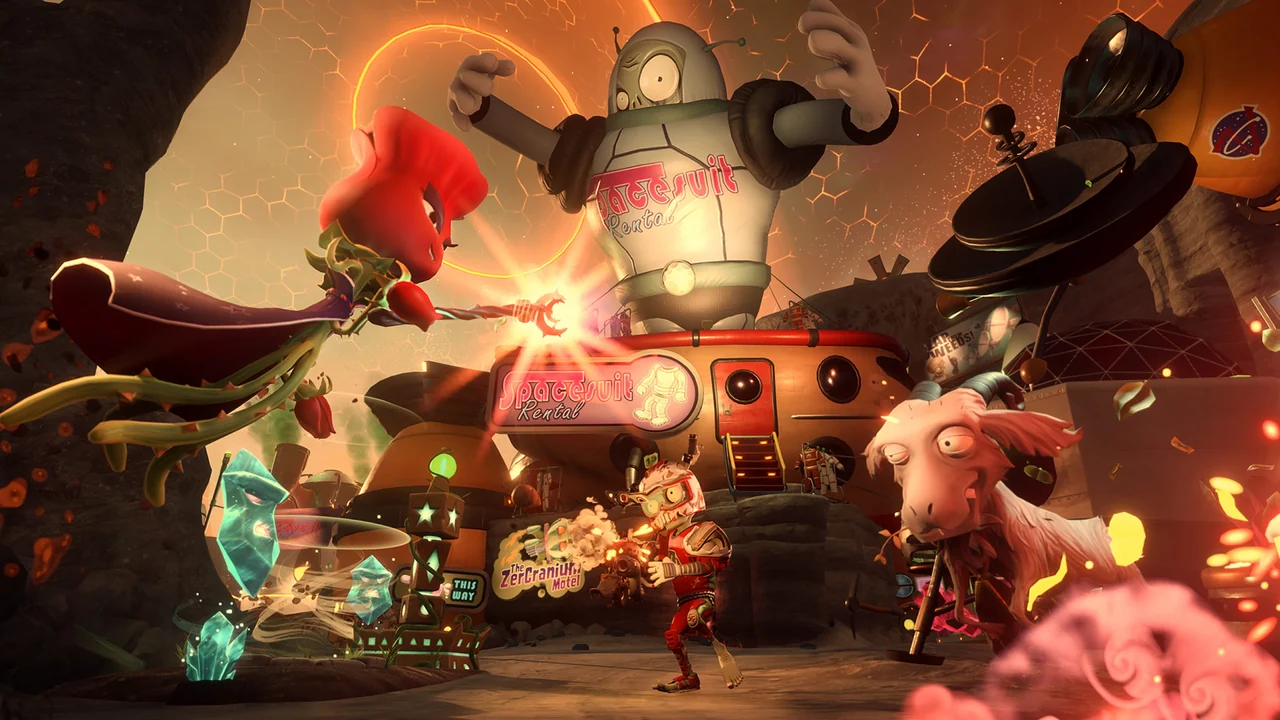 Official EA Plants vs Zombies Garden Warfare 2 action screenshot used for the PC guide