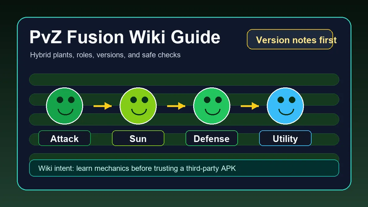 PvZ Fusion wiki-style reference screenshot for checking mod claims
