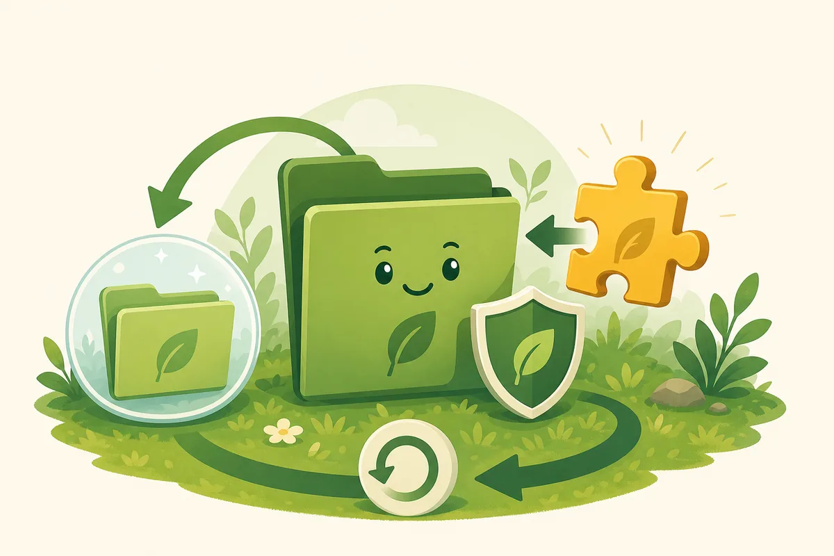 Editorial illustration of backing up PvZ Replanted files before adding a community mod